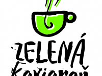 logo, zelená kaviareň